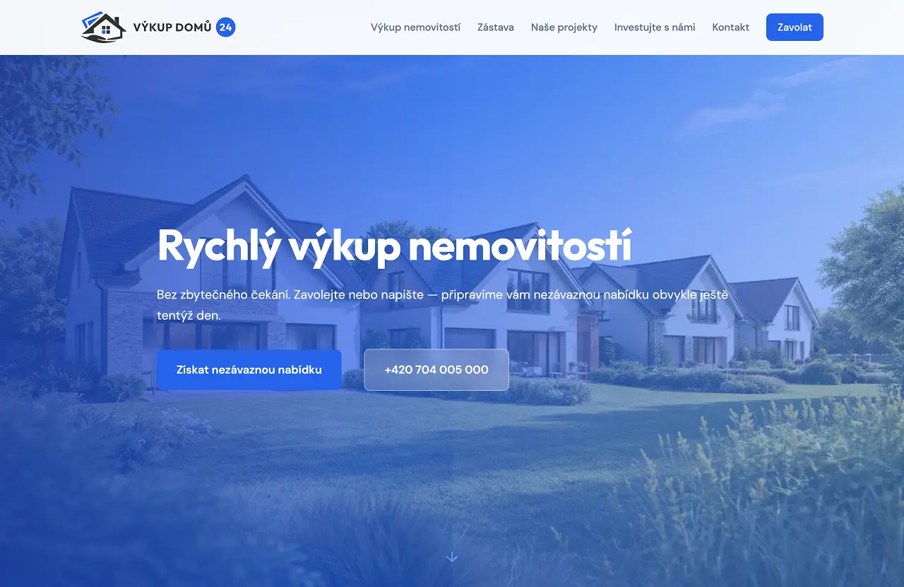 Výkup domů 24 – web pro výkup nemovitostí